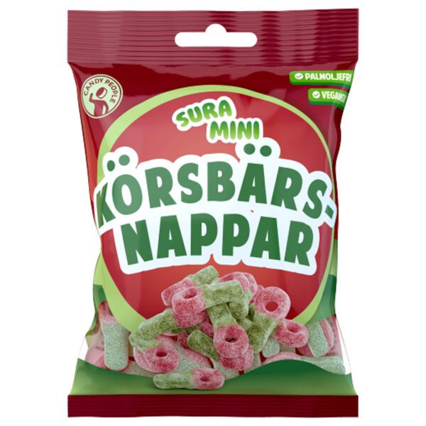 Candy People Sura Mini Körsbärsnappar (70g)