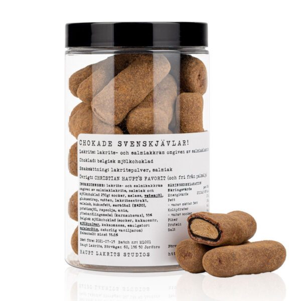 Haupt Lakrits Chokade Svenskjävlar (250g)
