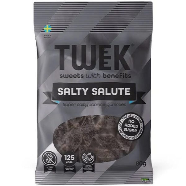 Tweek Salty Salute – Super salzige Lakritz-Gummis (80g)