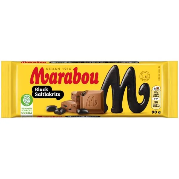 Marabou Black Saltlakrits (90g)