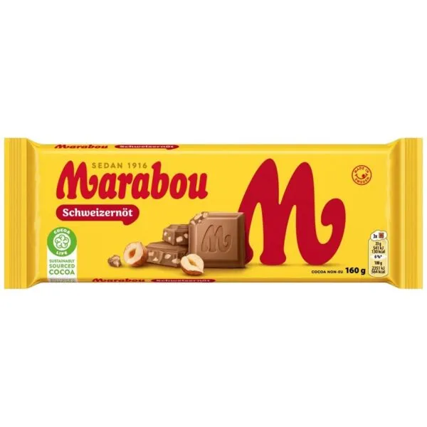 Marabou Schweizer Nöt (160g)