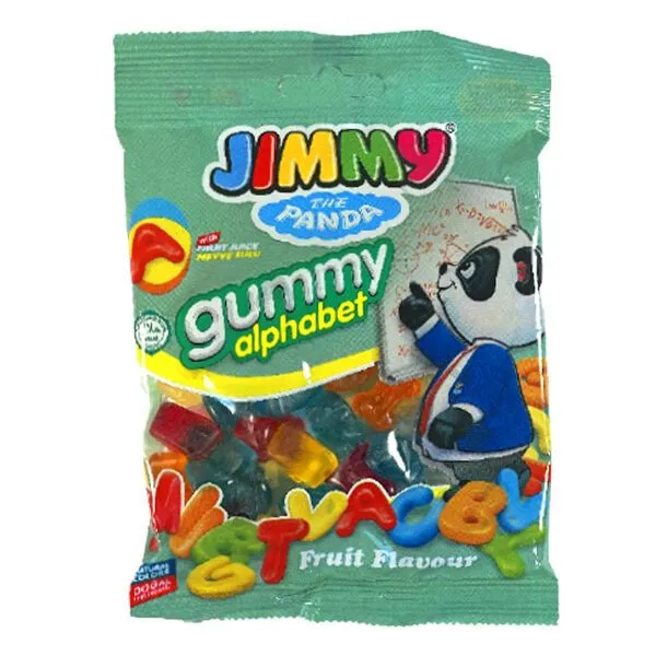 Jimmy The Panda Gummy Worm – Fruchtgummi mit Fruchtsaft (80g)