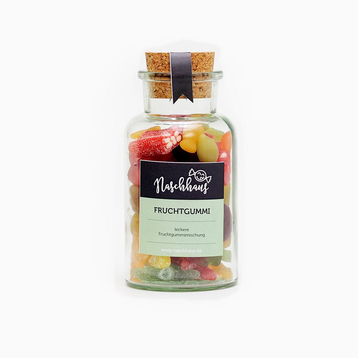 Fruchtgummimischung im Korkglas (ca. 230g) (zzgl. Versand • 30,22 € / 1kg)