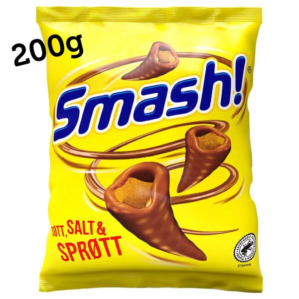 OLW Smash! XXL-TÜTE - Mais-Snacks - Süß-salzige Maiskegel in Milchschokolade (200g)
