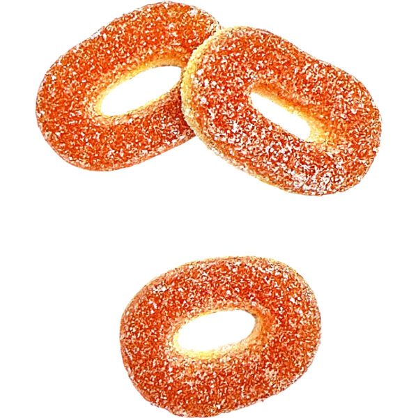 ERT SURA PERSIKORINGAR – SAURE PFIRSICHRINGE AUS FRUCHTGUMMI (300g)