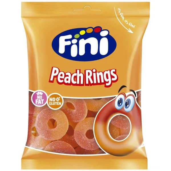 Fini Fizzy Peach Rings – Süß-saure Pfirsichringe (75g)