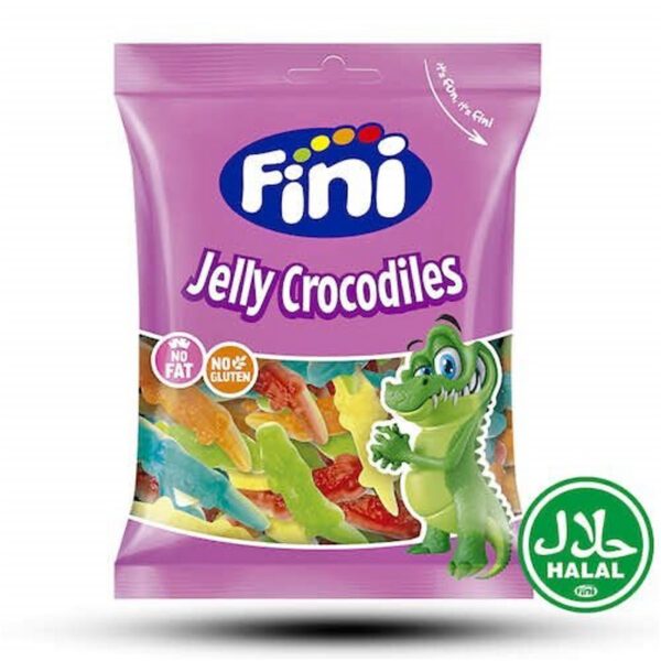 Fini Jelly Crocodiles – Fruchtige Geleebonbons in Krokodilform (75g)