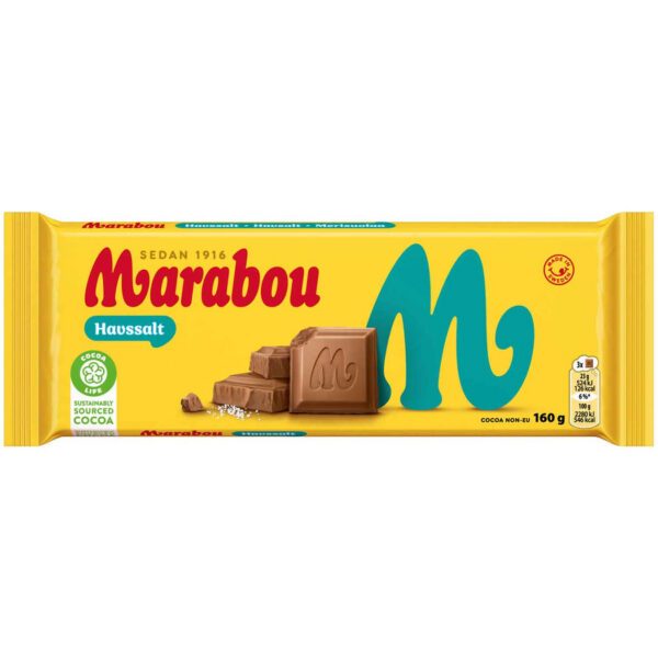 Marabou Havssalt – Vollmilchschokolade mit Meersalz (160g)