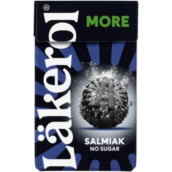 Lakerol Salmiak MORE - Zuckerfreie Pastillen mit Salmiakgeschmack (30g)