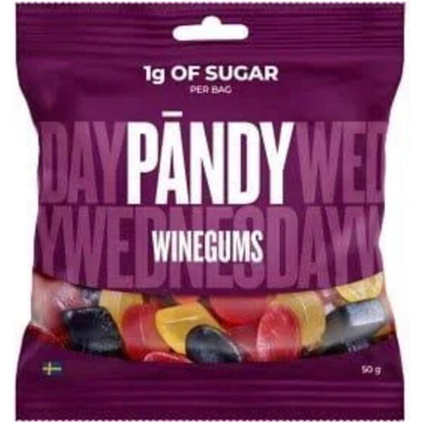 Pandy Winegums – Fruchtgummis mit Beeren- und Zitrusgeschmack (50g)