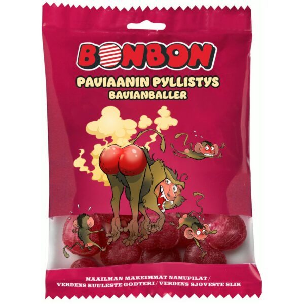 BonBon Paviaanin Pyllistys – Bonbon-Mischung mit Salmiak und Lakritz (50g)