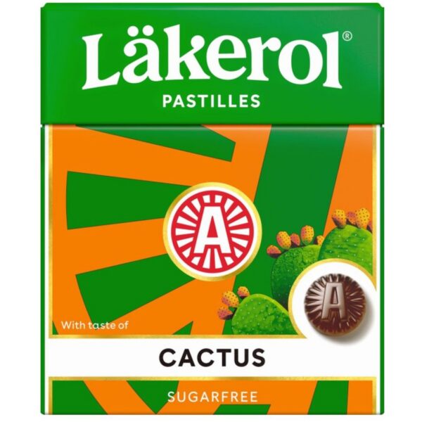 Läkerol Cactus - Zuckerfreie Pastillen mit Kaktus- und Lakritzgeschmack (25g)