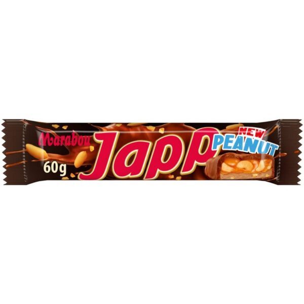 Marabou Japp - Milchschokolade mit Erdnüssen, Karamell und Kakaobaiserfüllung (60g)