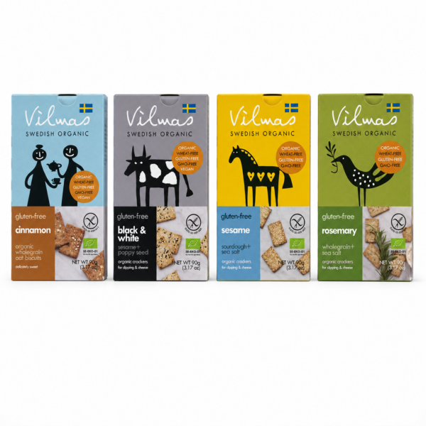 Vilmas Bio-Cracker Quartett glutenfrei (360g)