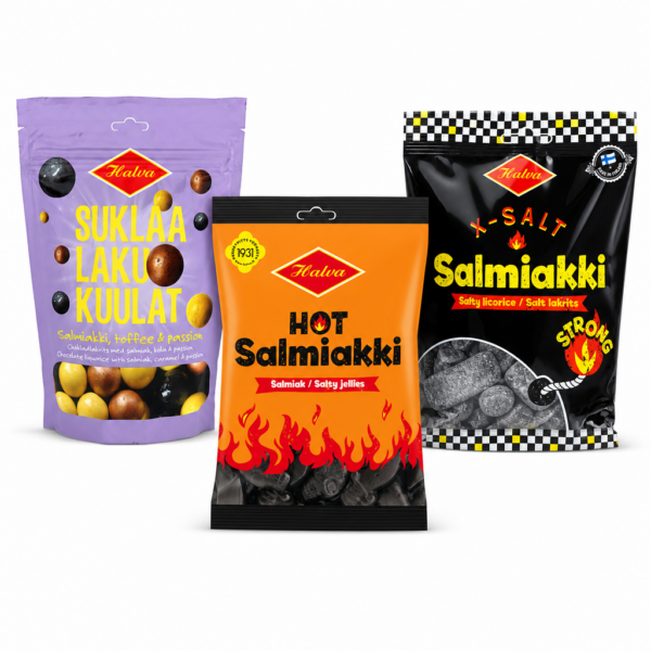 Halva Salmiak Geschenk-Trio (405g)