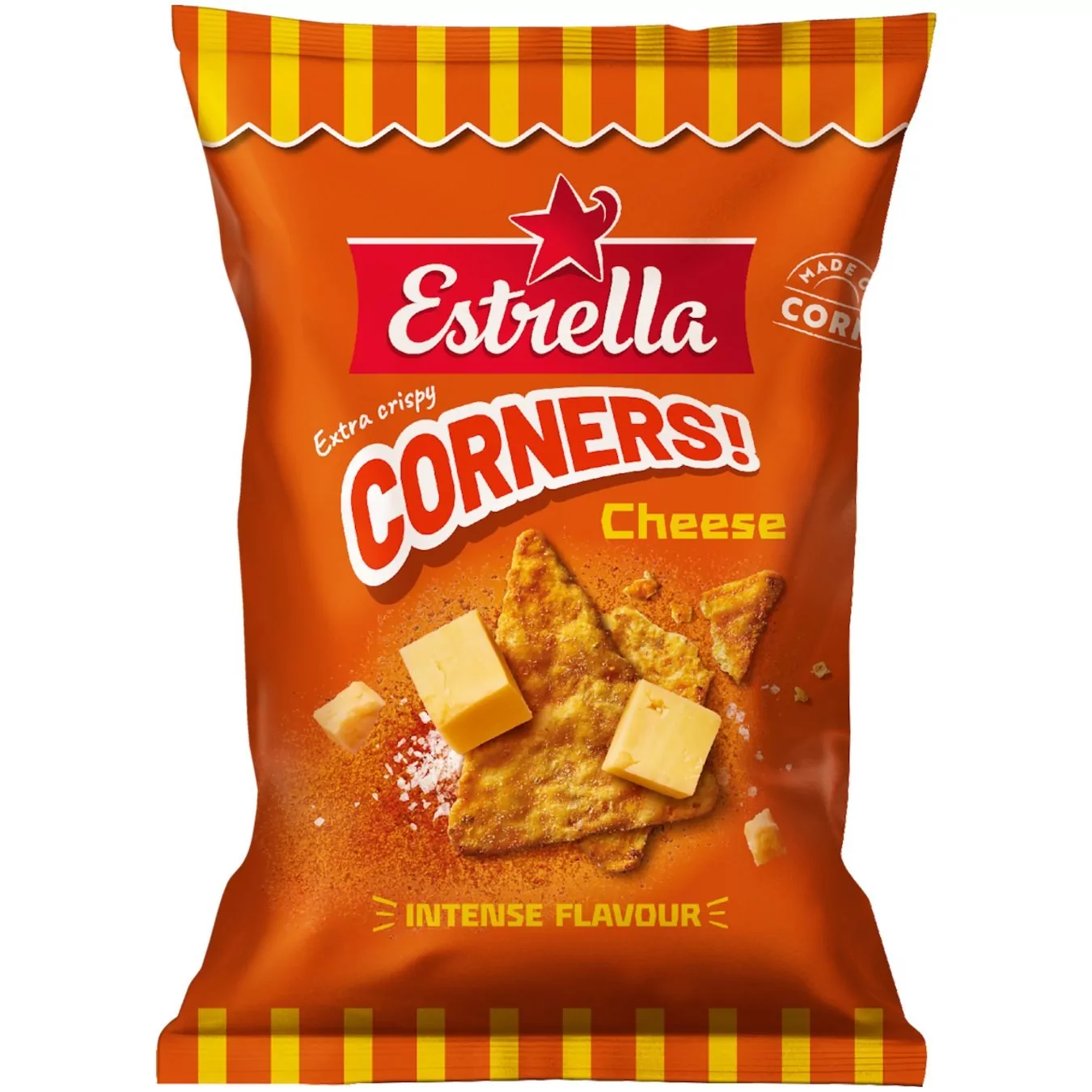7310532121139EST-bild-20261028-110524 Estrella Corners Cheese - Knusprige Mais-Chips mit Käsegeschmack (45g) – Bild 1