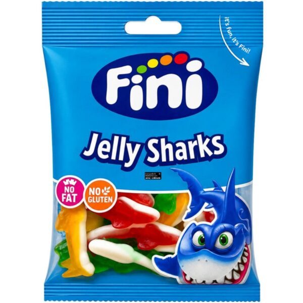 Fini Jelly Sharks - Fruchtgummi-Haie, halal (75g)