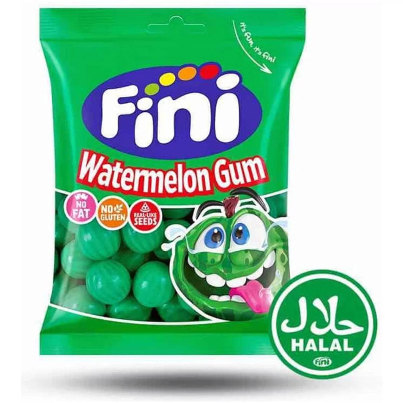 8410525143403FINI-bild-20261028-110926 Fini Watermelon Bubblegum - Kaugummi mit Wassermelonengeschmack (75g) – Bild 1