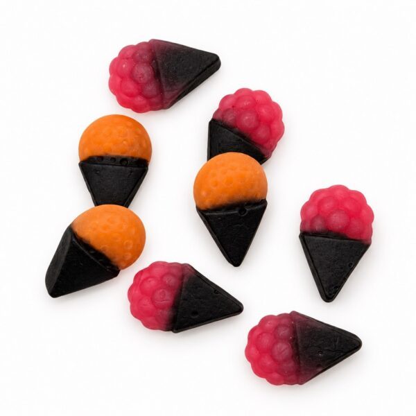 Fazer Tutti Frutti Fruit & Liquorice Cones - Fruchtgummi mit Lakritz (300g)
