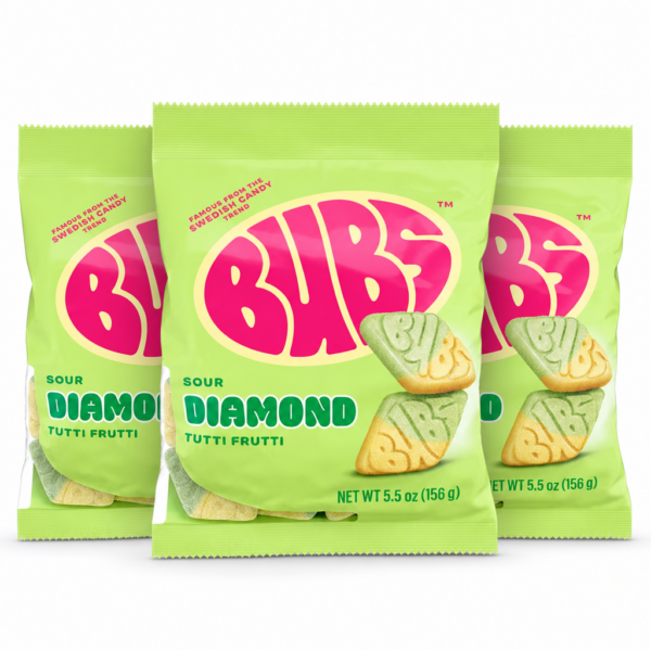 Bubs Tutti Frutti Diamond 3er-Vorrat (465g)