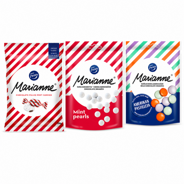 Fazer Marianne Trio - Pfefferminz & Schokolade (500g)